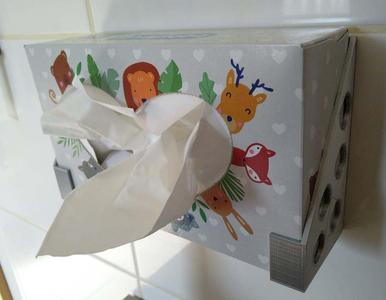 tissue box wall mount
