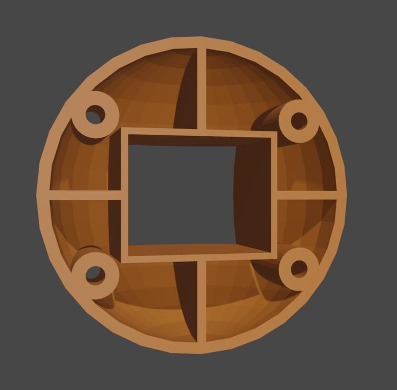 Ball / sphere with a hole / drawer