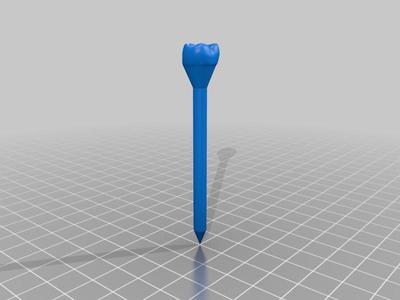 Golf Tee Tooth-shaped