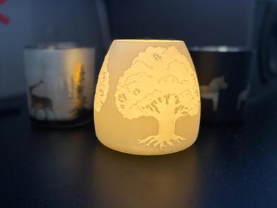 tree lantern (led tealight)
