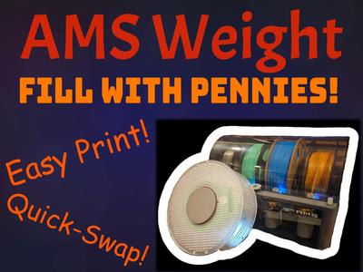 [V2] Universal Spool Weight For AMS (X1/P1 AMS)