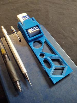 Clippy-shape ruler for Moleskine-like notebooks