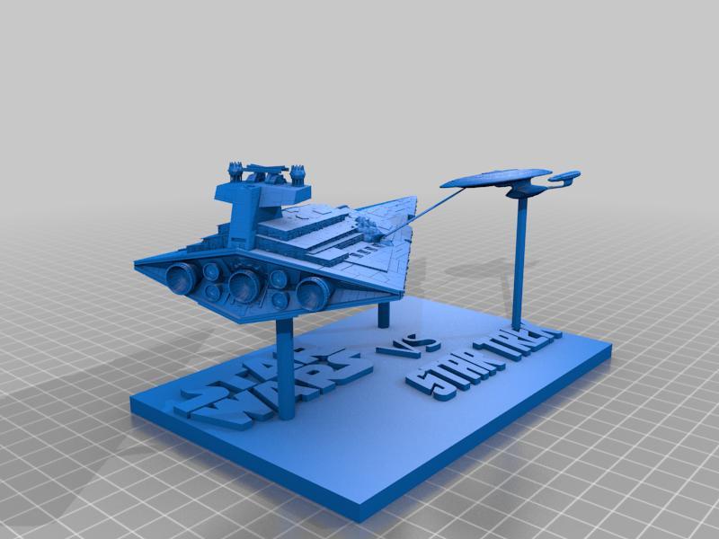 Star Wars VS Star Trek Diorama