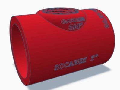 Gardena 3/4'' - socarex 1'' coupling