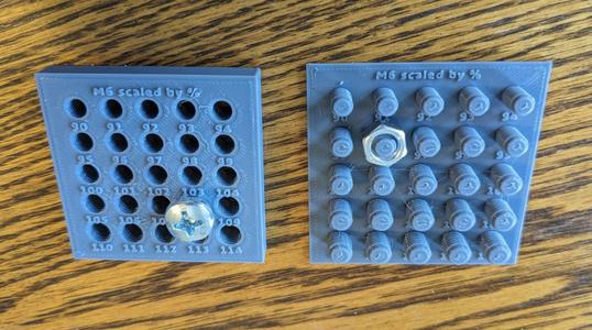 M6 thread calibration arrays for Everclamp