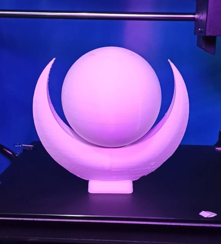 AllatRa simbol (moon and sun) (lamp version)