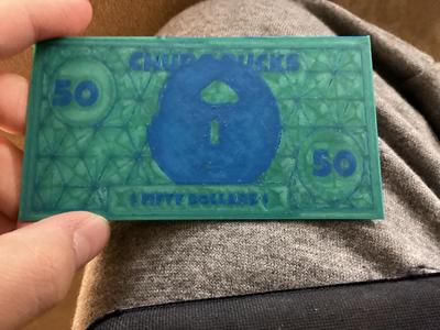 Fifty and ten dollars