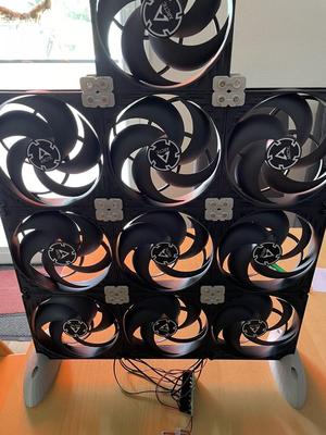 140mm fan link to connect 4fans in  the middle