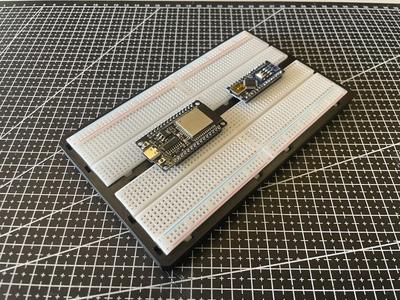 breadboard holder - fits esp32 and arduino