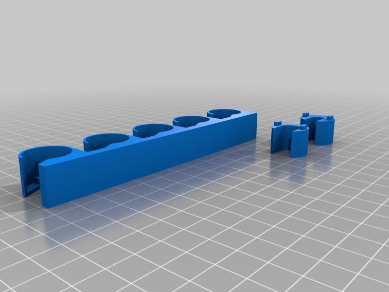 Cable caddy with locking collars