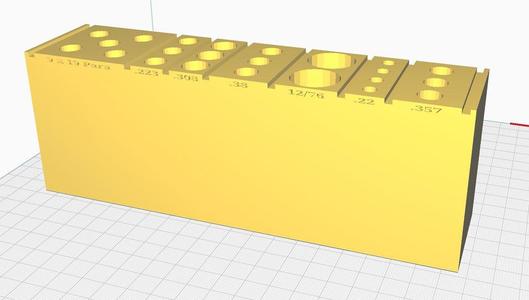 Gun Safe Dummy Round / Ammo Display for ISS Safes