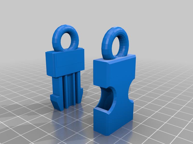 Key Ring Buckle - On End