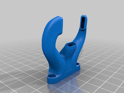 Tri Horn Duct for Ender 3 S1 - 5015 Fan Duct - 45Deg