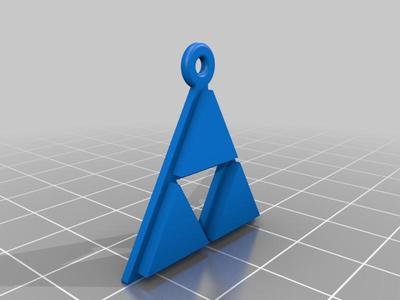 Legend of Zelda Triforce Earring