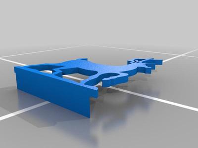 Santa Sleigh & Reindeer Christmas Decoration with base