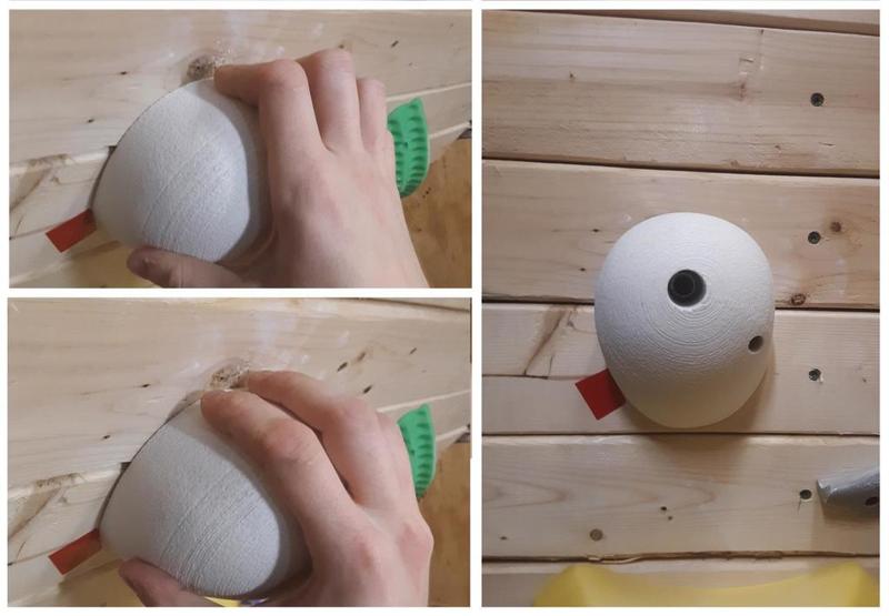 White Ball Sloper Climbing Hold