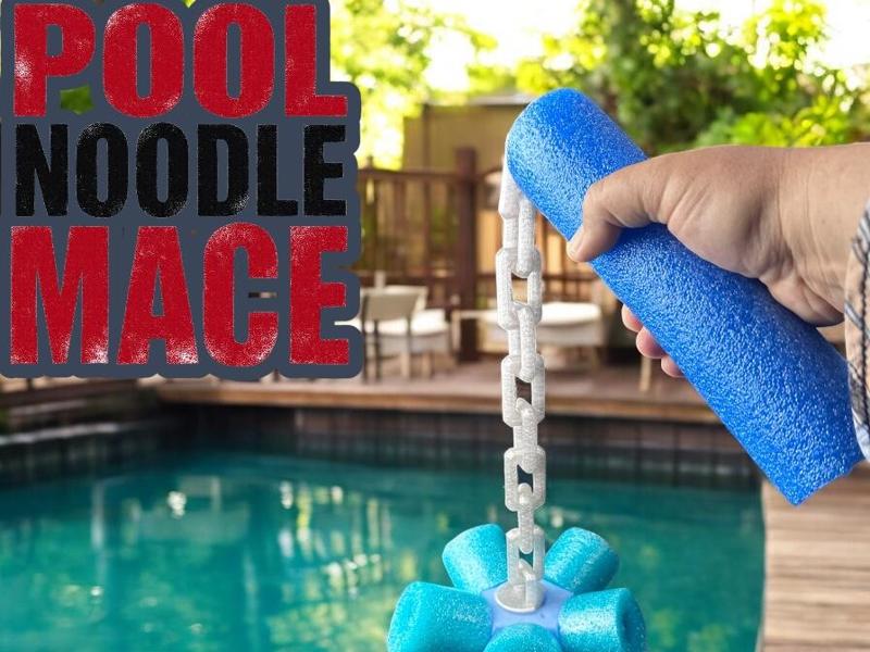 POOL NOODLE MEDIEVAL MACE PRINT IN PLACE  