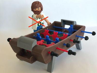MINIATURE TABLE SOCCER MINIATURE SCALE FIGURES PLAYMOBIL
