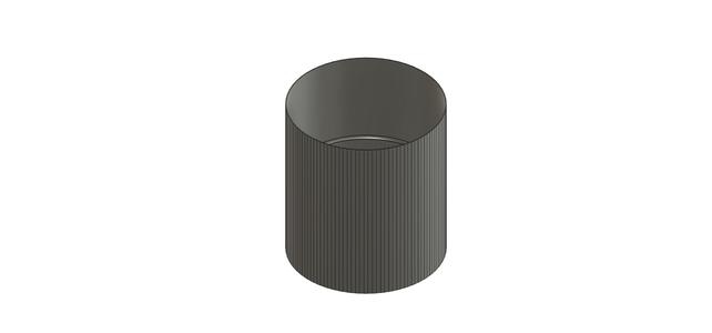 Trash can with swinging lid