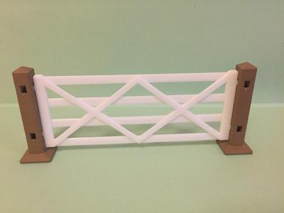 Horse fence for playmobil toys