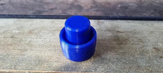 Flexibele Cork to cap off a water botle (solan de cabras).