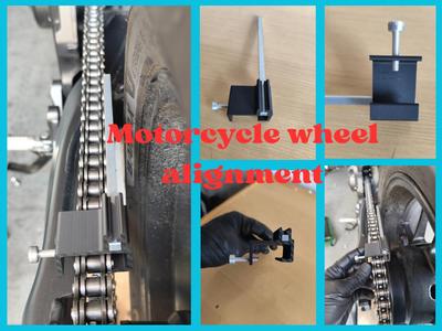 Motorcycle chain alignment tool