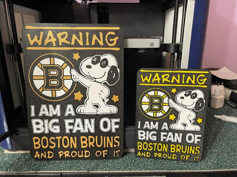 Boston Bruins Fan - Sign - 2 sizes   