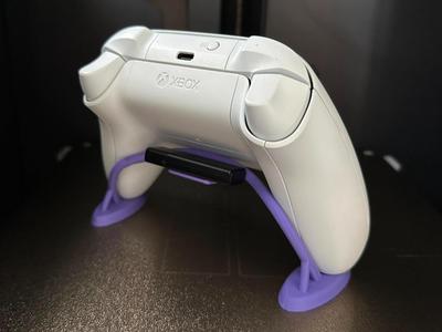 Xbox controller stand with a small shelf