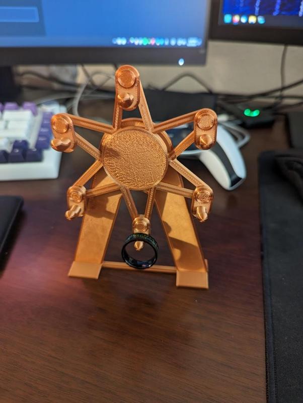 Ring Holder Ferris Wheel (It Spins!) 