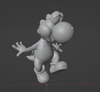 Yoshi cleaned up