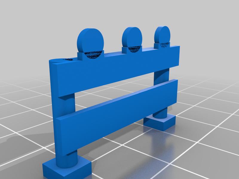 H0 roadblocks / street barriers set 1:87