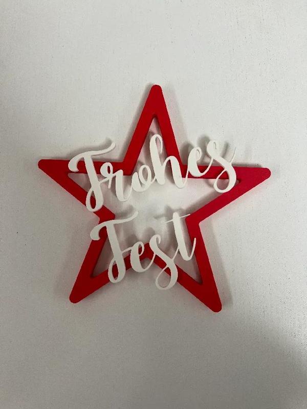 Frohes Fest mit Stern   