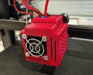 Ender 3 v2 NEO Hotend Cooling Shroud for 4020 fan - Remix