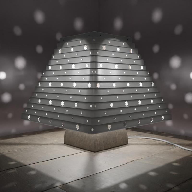 Print in Place Folding-Collapsing Lamp Star Pattern