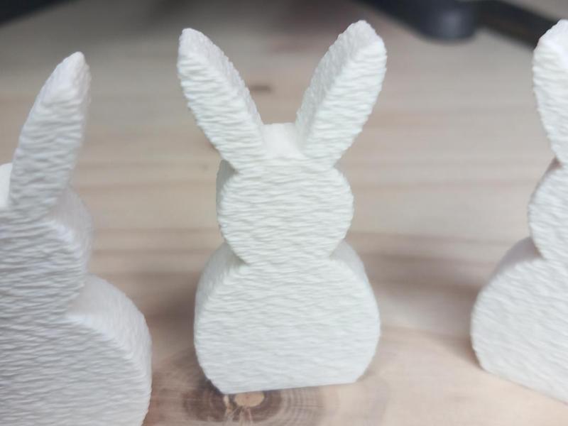 decorative easter bunnies with fuzzy skin
