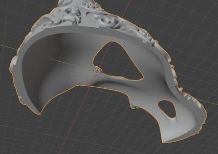 Ornamental Cubone Skull from pokemon (Remix No Tab Slots)   