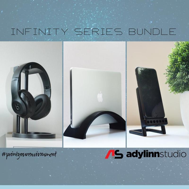 Infinity Bundle - Headphone, Laptop, and Phone Stand Set