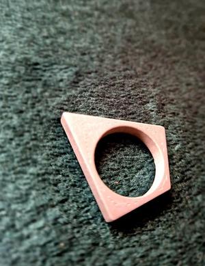 Modern ring "Deltoid & Circle geometry"   