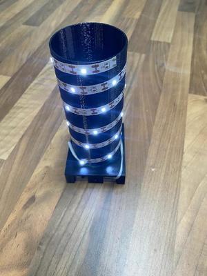 LED strip light mount battery powered   