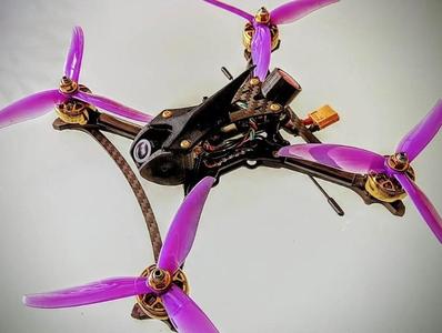 HGLRC Wind5 Lite antenna mount Foxeer Lollipop 4