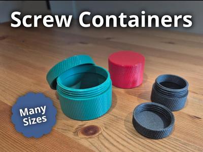 Screw Container - Many Different Sizes