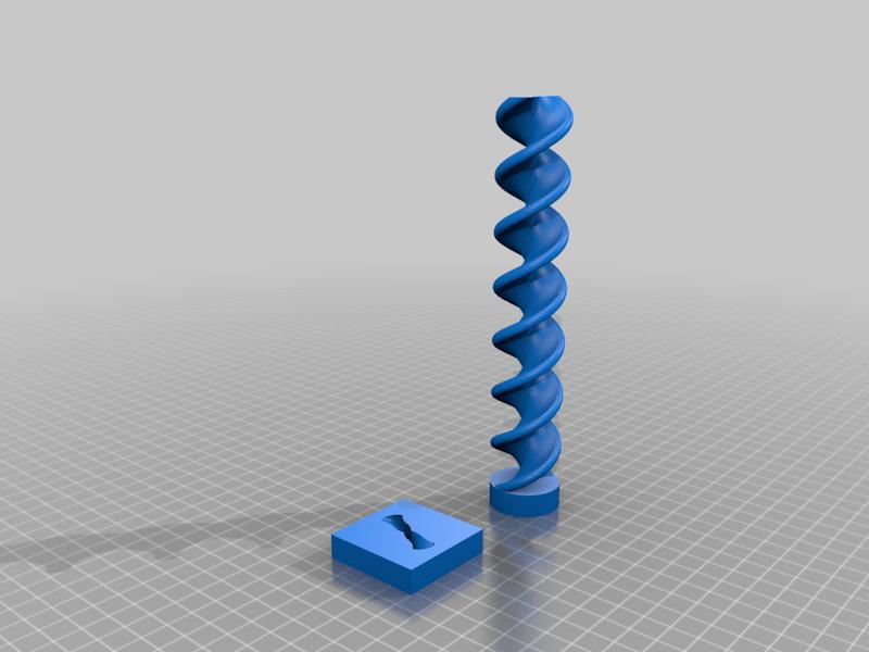 Helicoidal bolt and nut