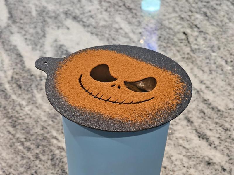 Perfect Jack Skellington Latte Art for Halloween