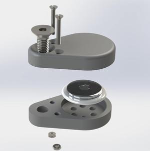 Apple AirTag bike saddle mount