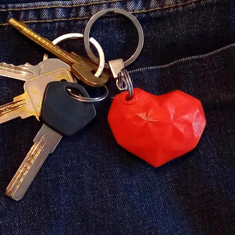 Keychain heart