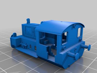 DB KOF II Köf II locomotive adaptation to TT scale