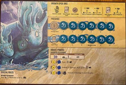 Spirit Island 2 color River Surges in Sunlight presence token