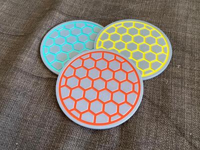Modern Honeycomb Coaster