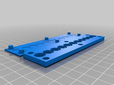 Magnetic tool holder for 2x10mm circular magnets