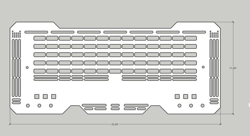 2nd Gen Tacoma Back Seat Molle Panel